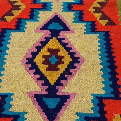 تصویر 4 از قیمت خرید گلیم پشمی دستبافت با نخ اعلا + فروش ویژه